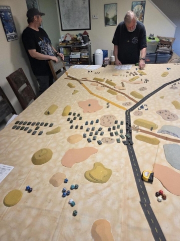 Southeast half of the game w 3 Egyptain companies advancing