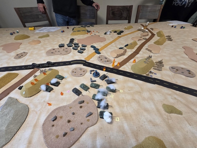 Egyptian tank company taking the road junction and paying the price