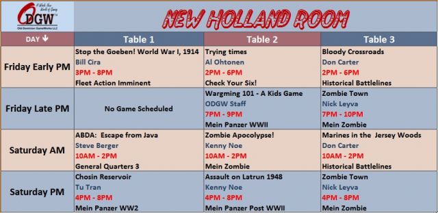 Cold Wars 2014 Event Games