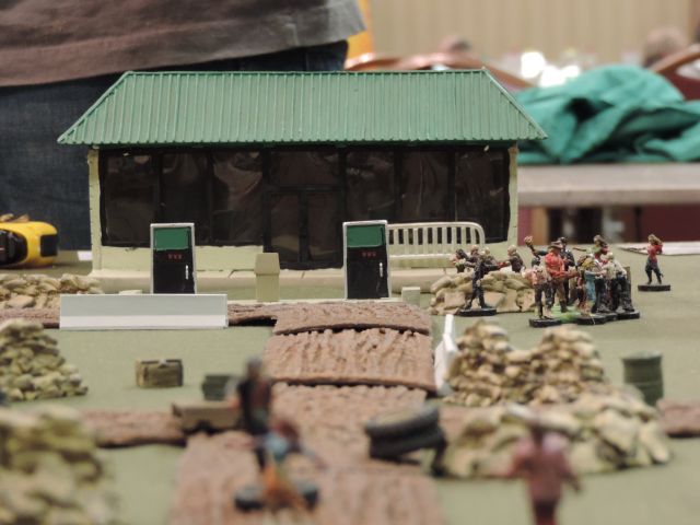 Miniature Building Authority buildings and Zombie Hoard