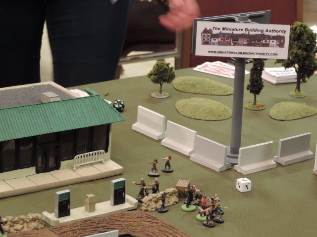 Miniature Building Authority buildings and Zombie Hoard