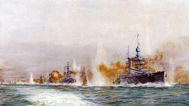1 British Battle Cruisers opening fire Lionel Wylie