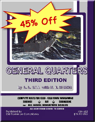 45% off Sale on General Quarters III Rules